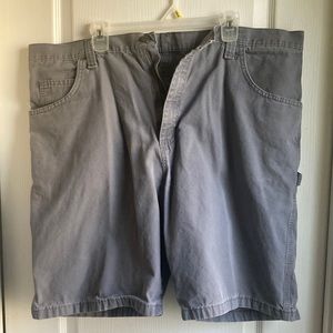 Wrangler mens carpenter shorts 42 reg grey